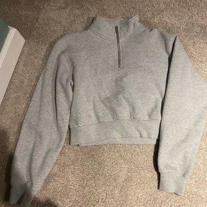 TNA cozy fleece perfect sweatshirt (Aritzia)